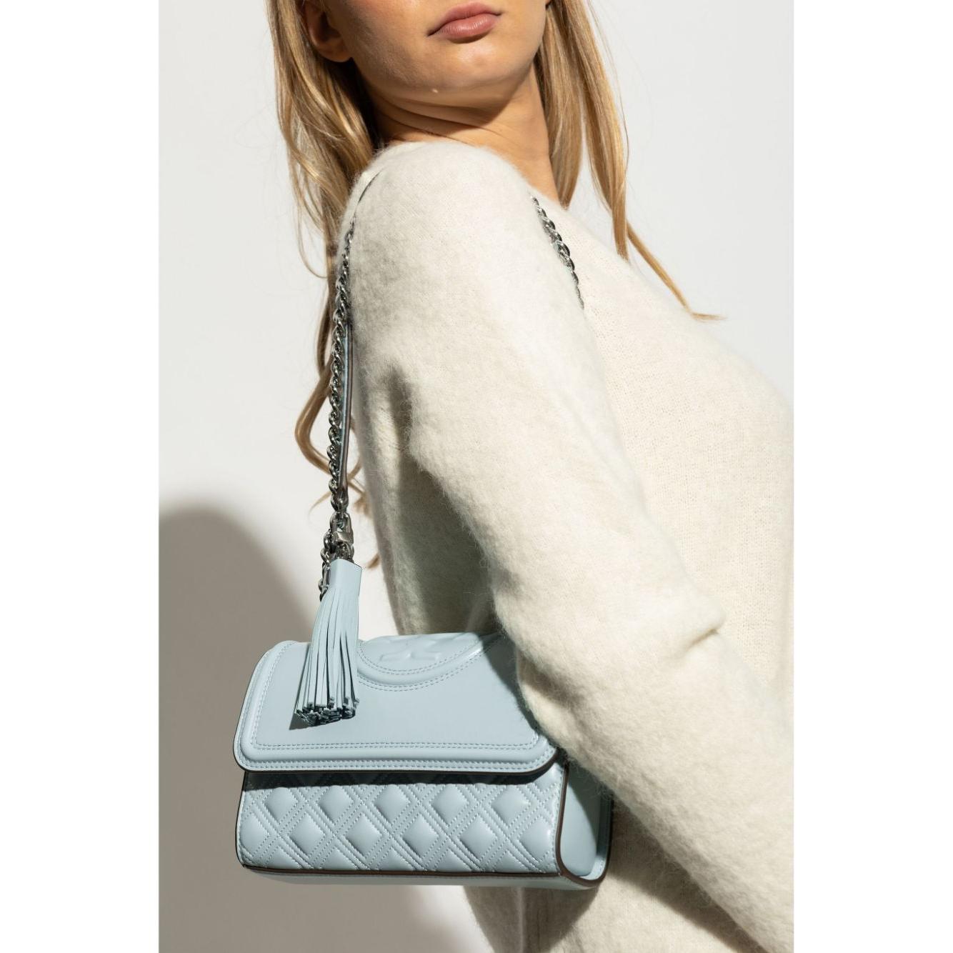 Tory Burch small Fleming shoulder bag Shoulder Tory Burch Light Gray