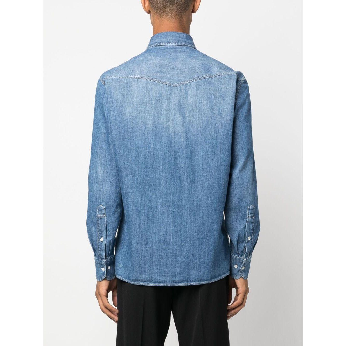 Brunello Cucinelli Denim shirt Shirts Brunello Cucinelli Lavender