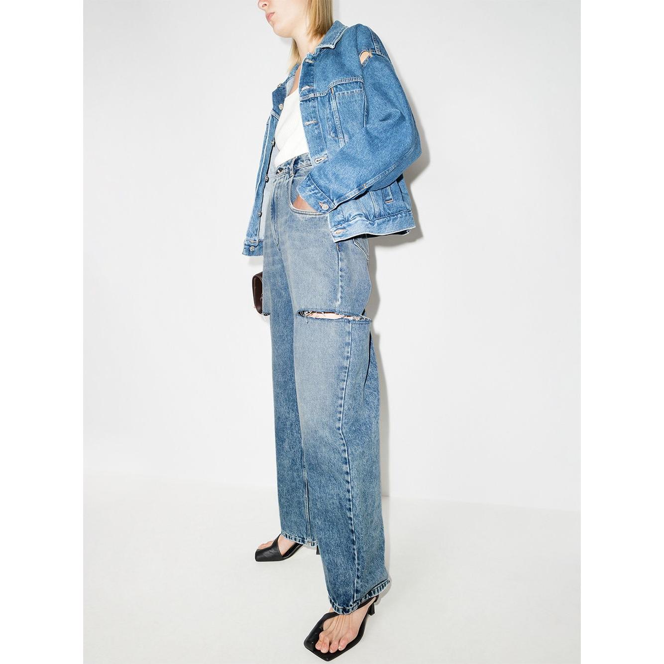 Maison Margiela distressed straight-leg jeans