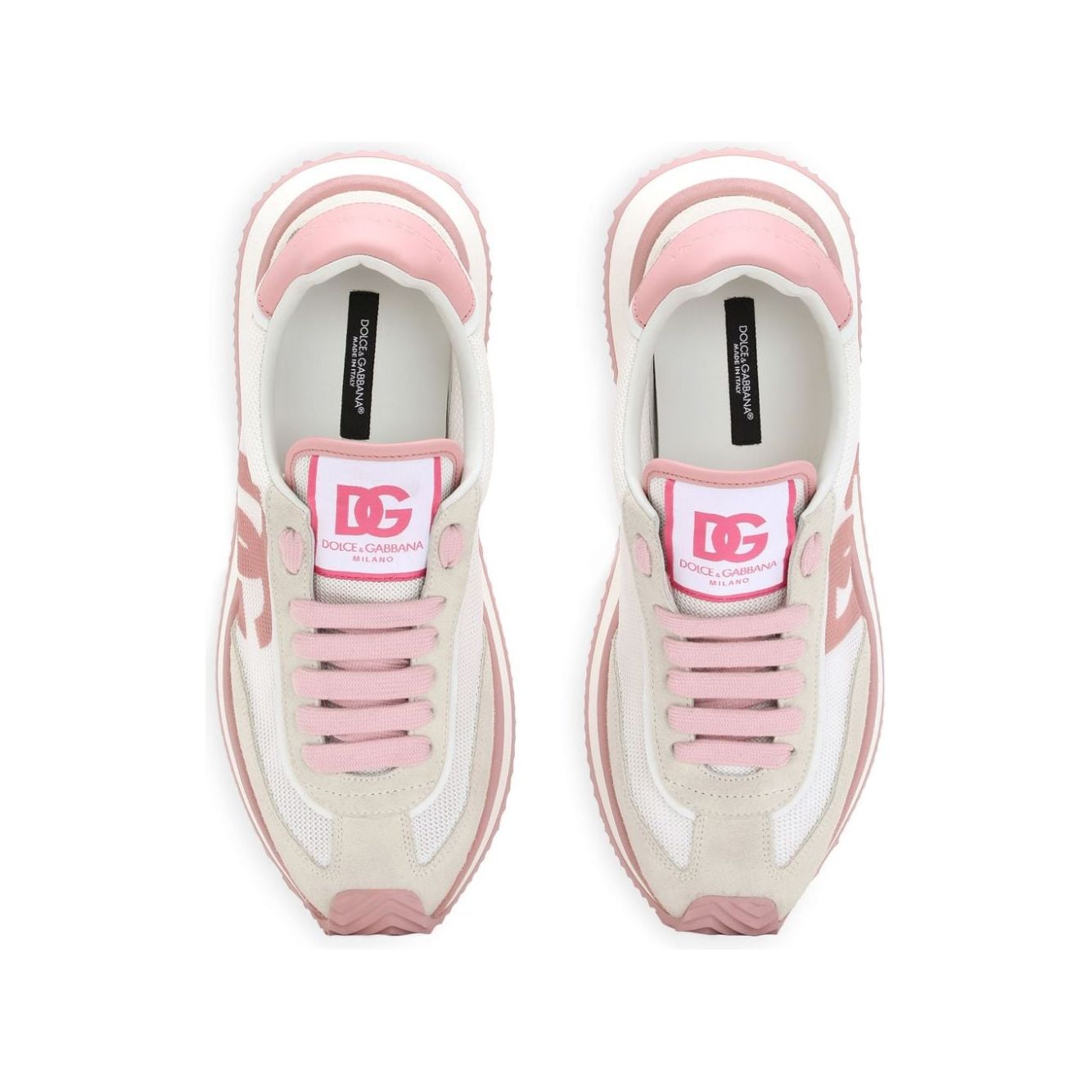 Dolce & Gabbana DG cushion sneakers in mixed materials
