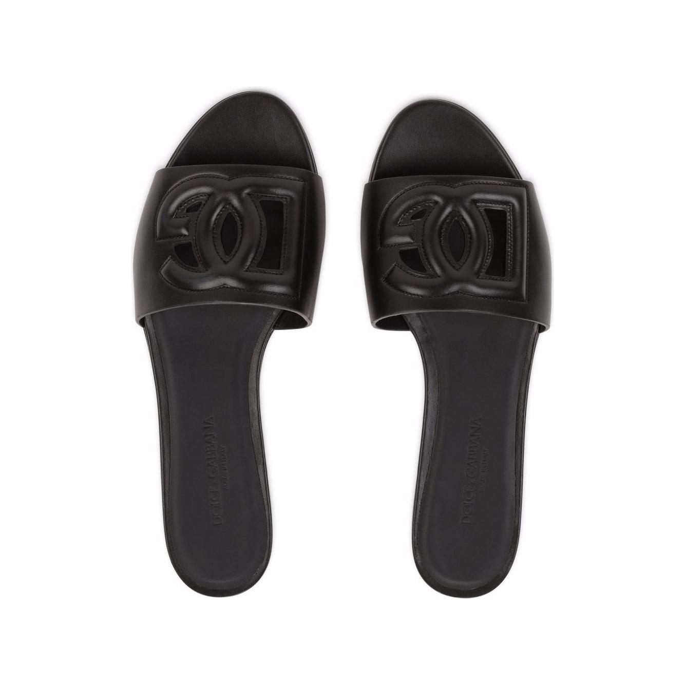 Dolce & Gabbana DG Logo leather sandals