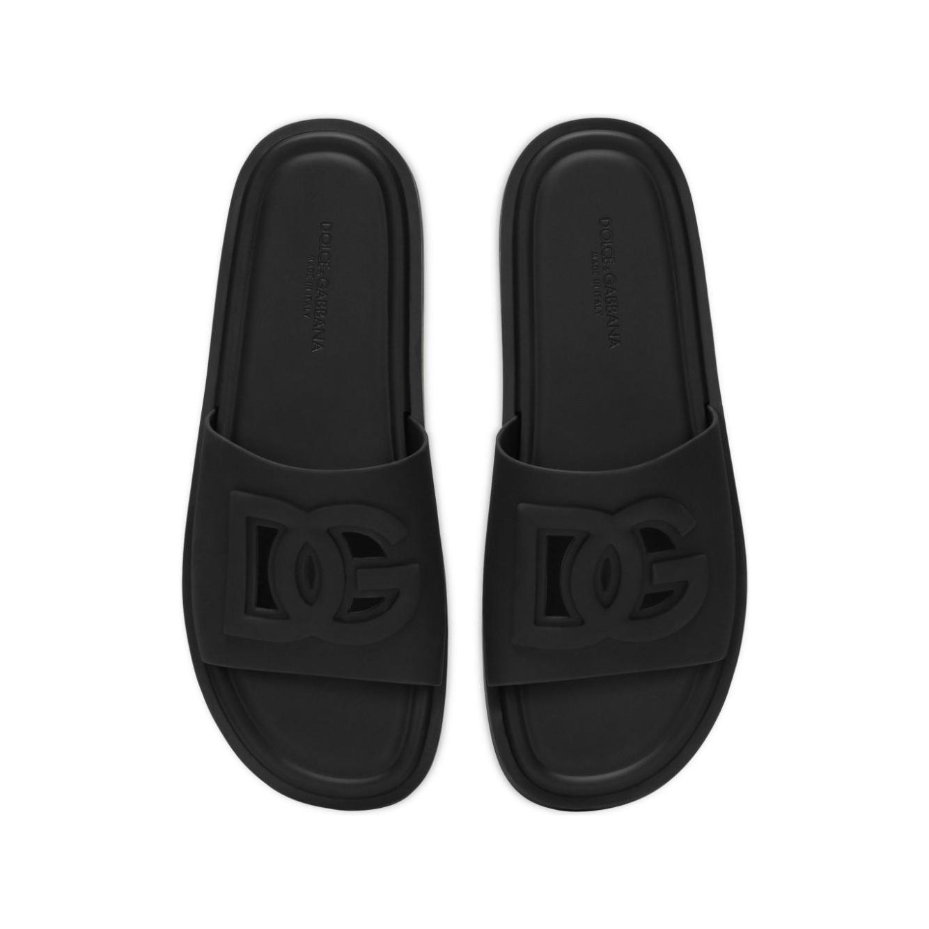 Dolce & Gabbana embossed logo flip-flops Sandals Dolce & Gabbana Dark Slate Gray