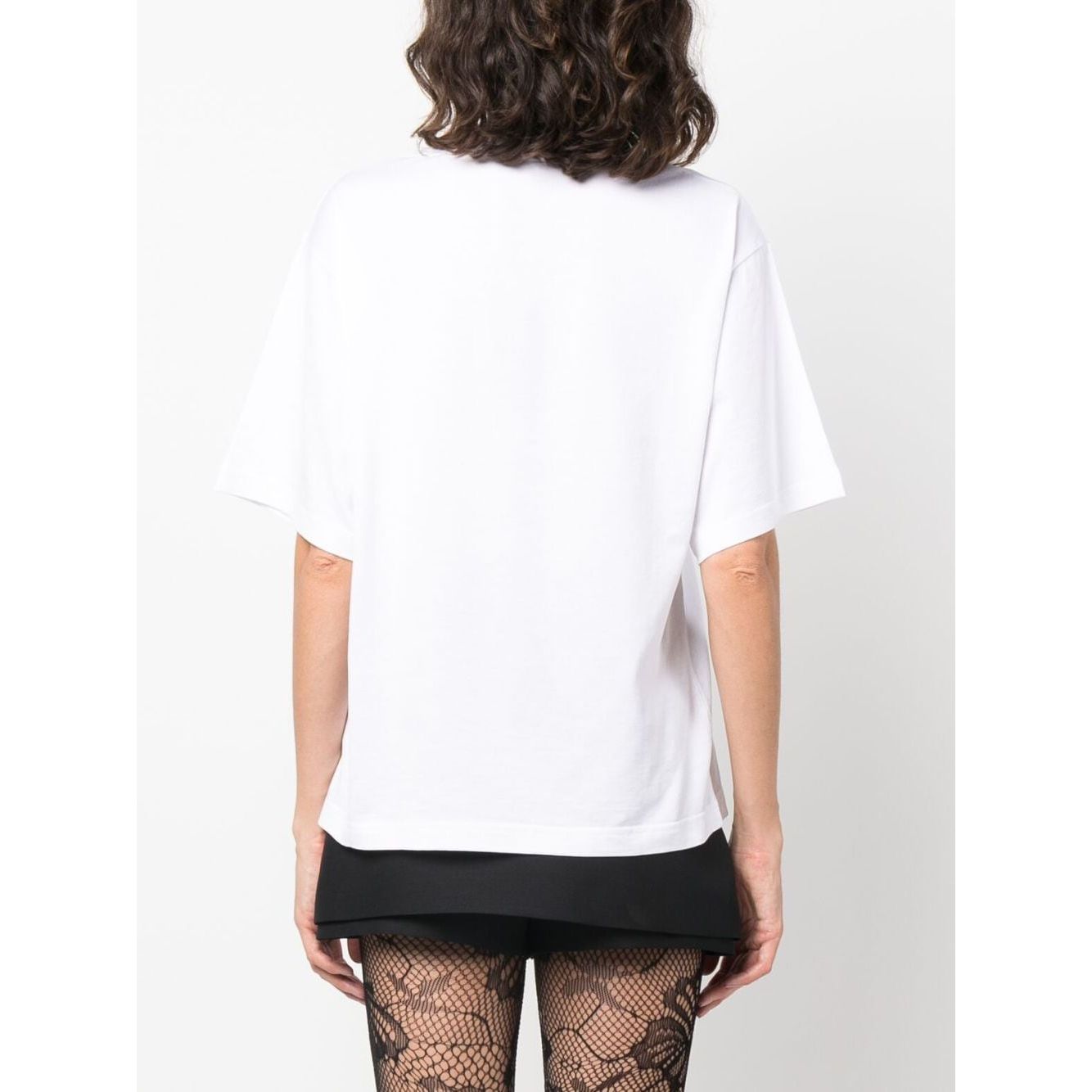Dolce & Gabbana logo print cotton T-shirt Topwear Dolce & Gabbana White Smoke