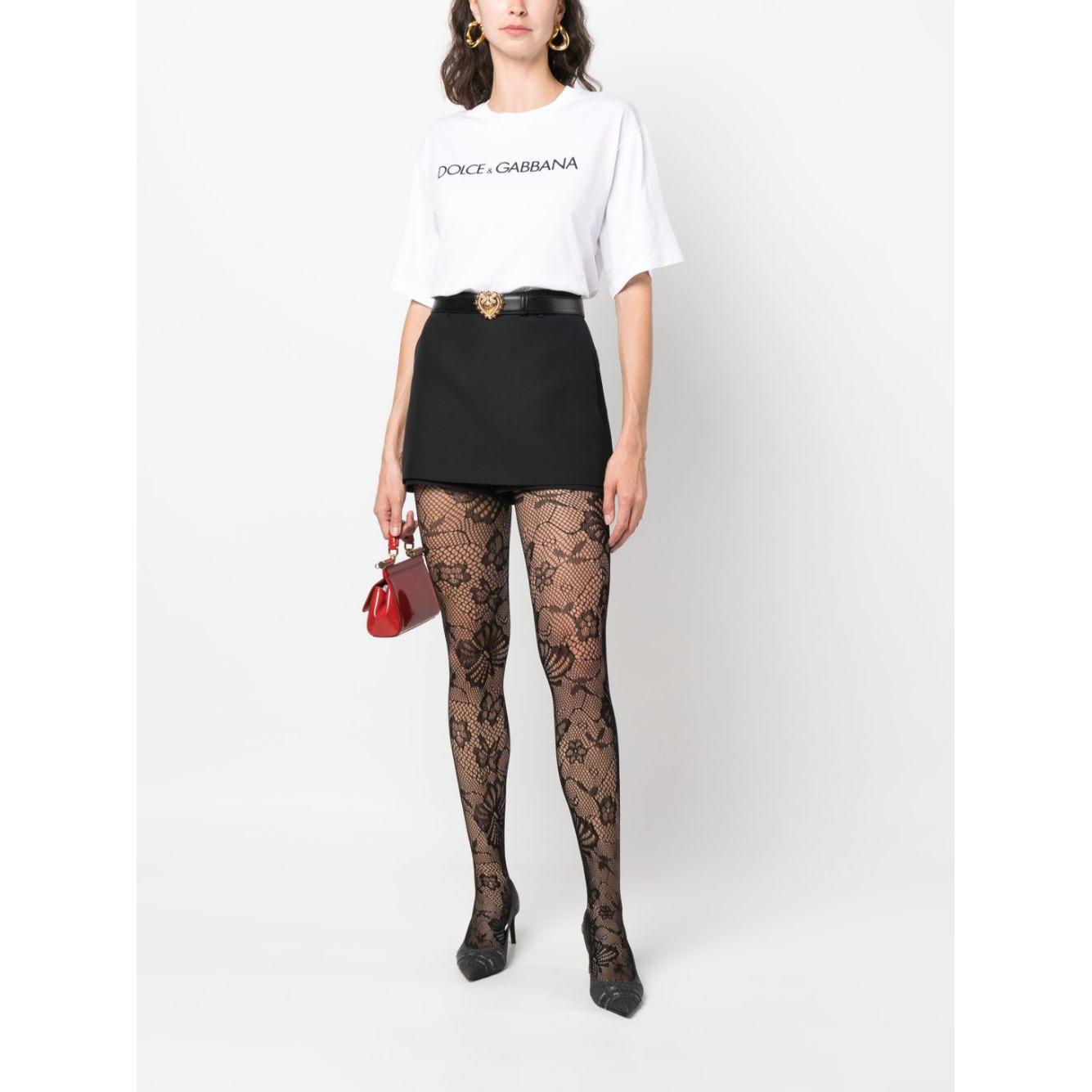 Dolce & Gabbana logo print cotton T-shirt Topwear Dolce & Gabbana Beige
