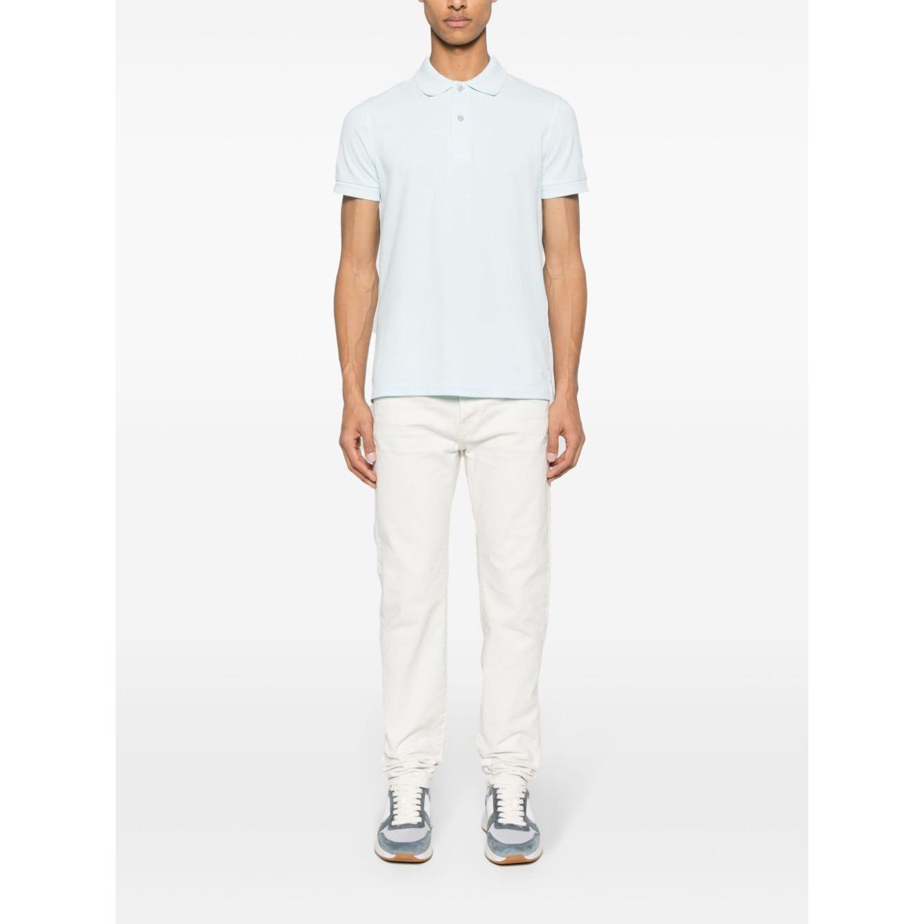 Tom Ford T-shirts and Polos Clear Blue Topwear Tom Ford White Smoke