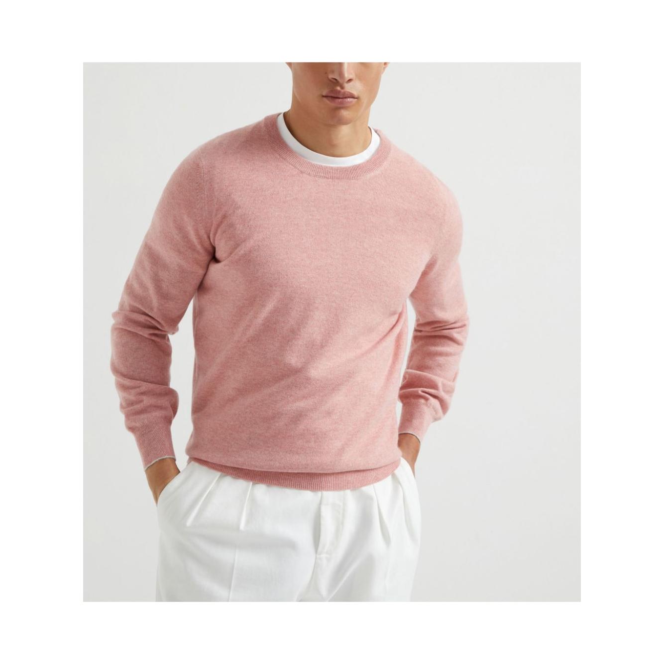 Brunello Cucinelli Sweaters Pink Topwear Brunello Cucinelli Light Gray