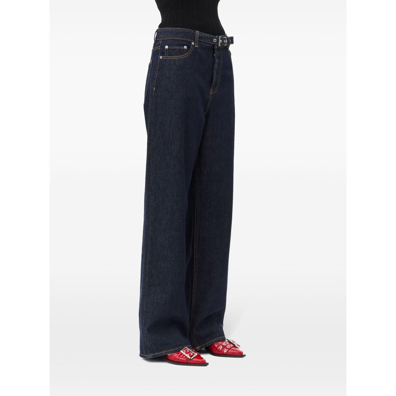 GANNI Jeans Blue Jeans Ganni White Smoke
