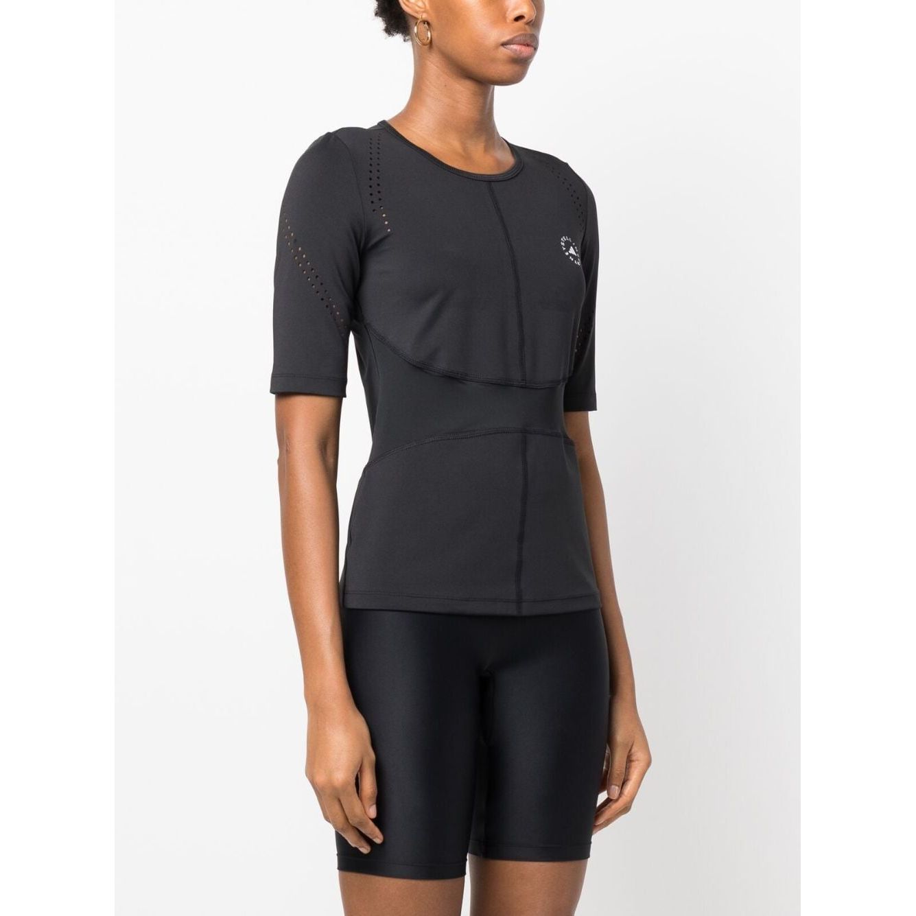 Adidas By Stella McCartney TruePurpose logo print training T-shirt Topwear Adidas By Stella McCartney White Smoke