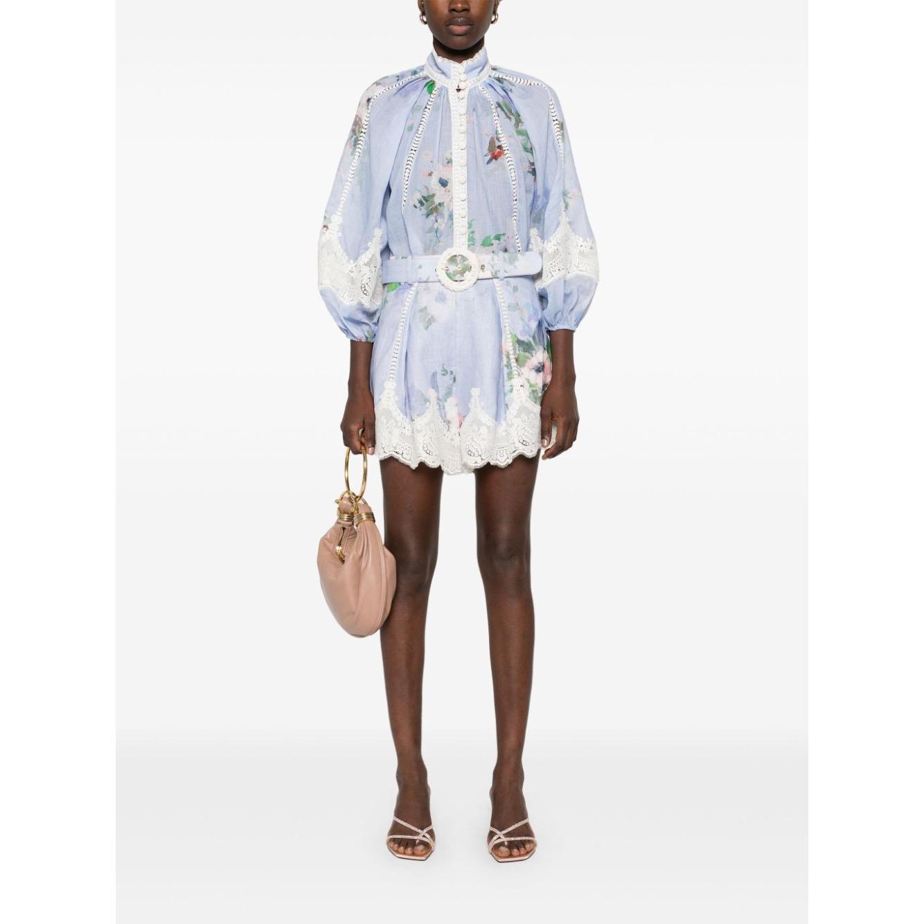Zimmermann Shirts Clear Blue Shirts Zimmermann White Smoke
