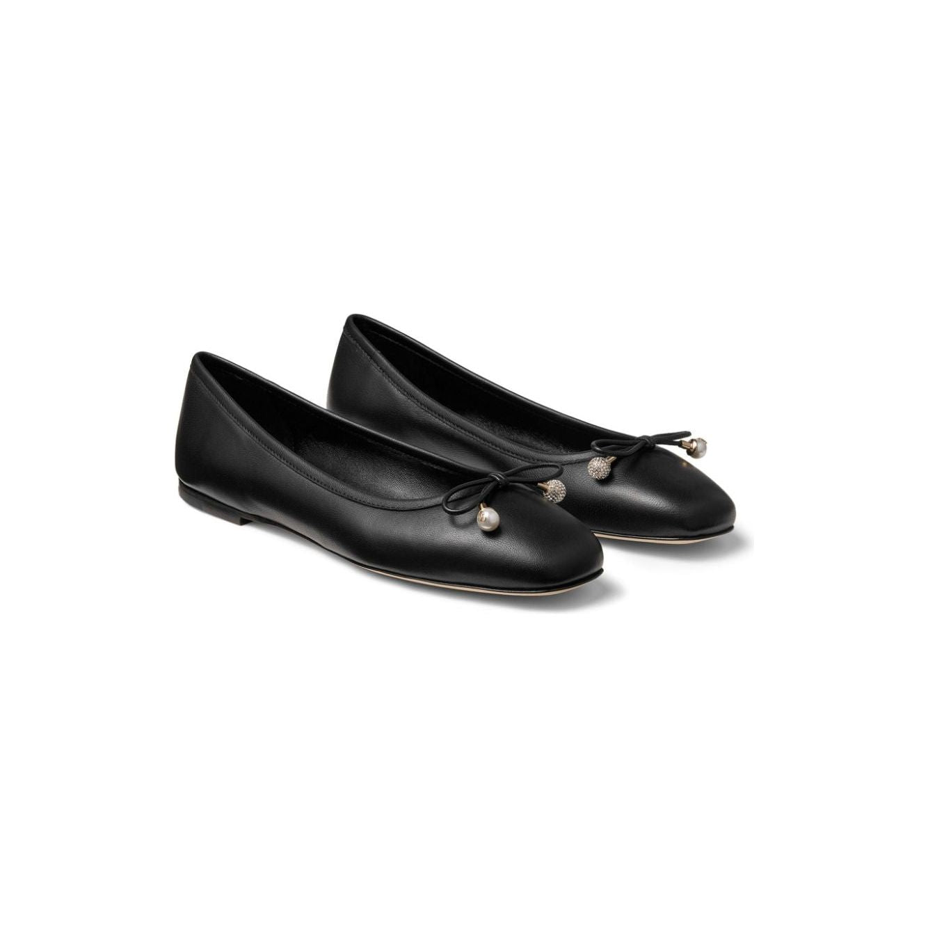 Jimmy Choo Elme Flat with Pearl embellishment Flat Shoes Jimmy Choo Dark Slate Gray