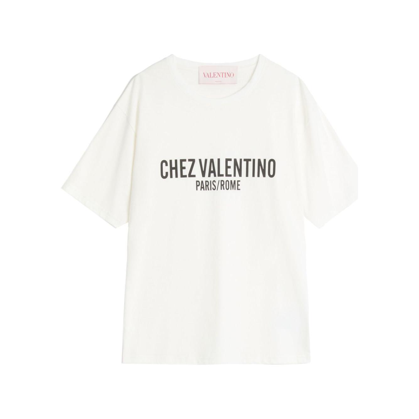 Valentino T-shirts and Polos White Topwear Valentino White Smoke