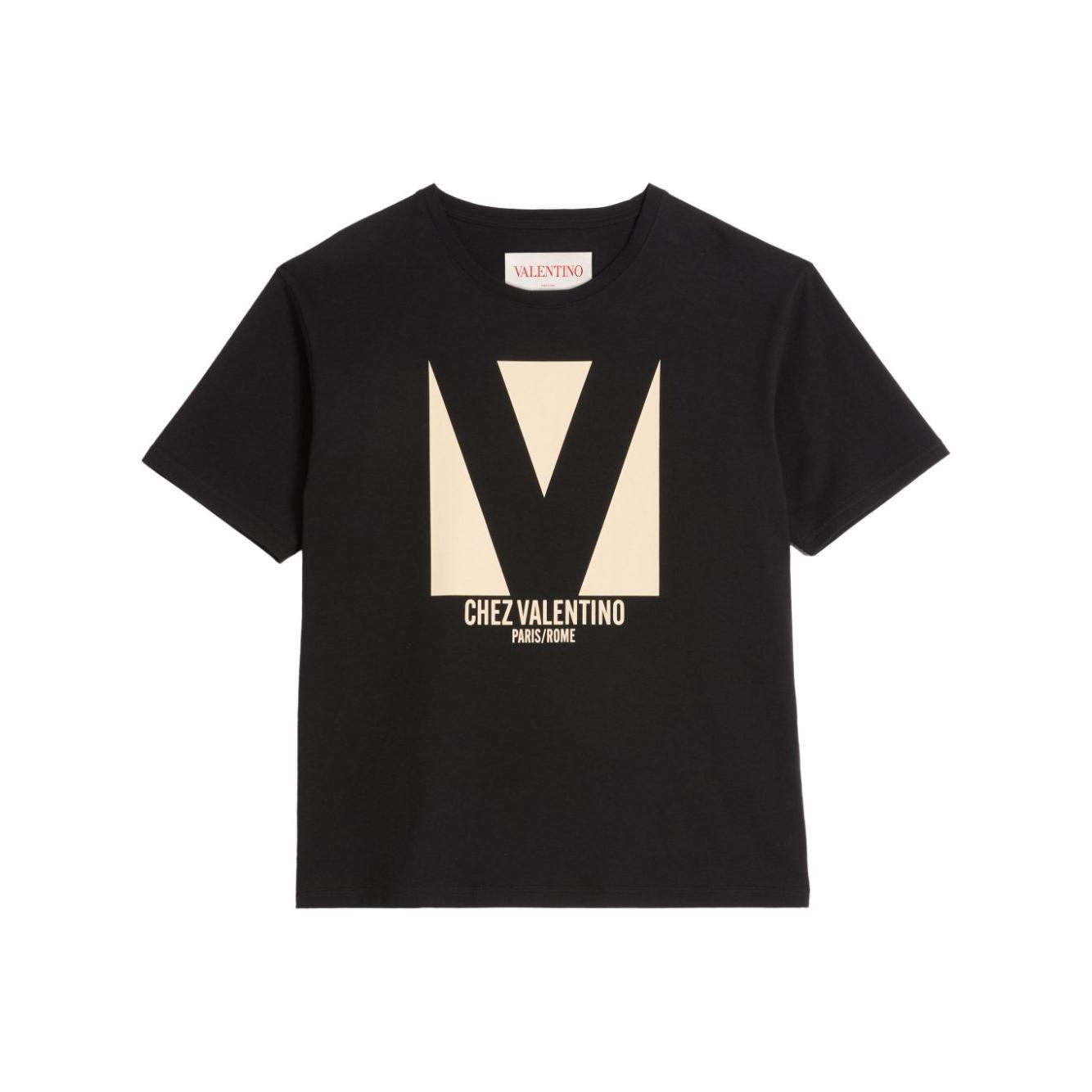 Valentino T-shirts and Polos Black Topwear Valentino Black