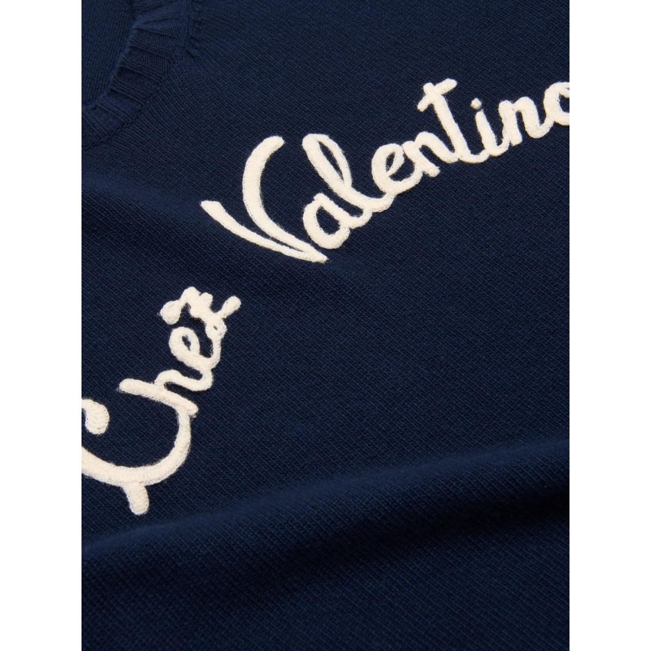 Valentino Sweaters Blue Topwear Valentino Black