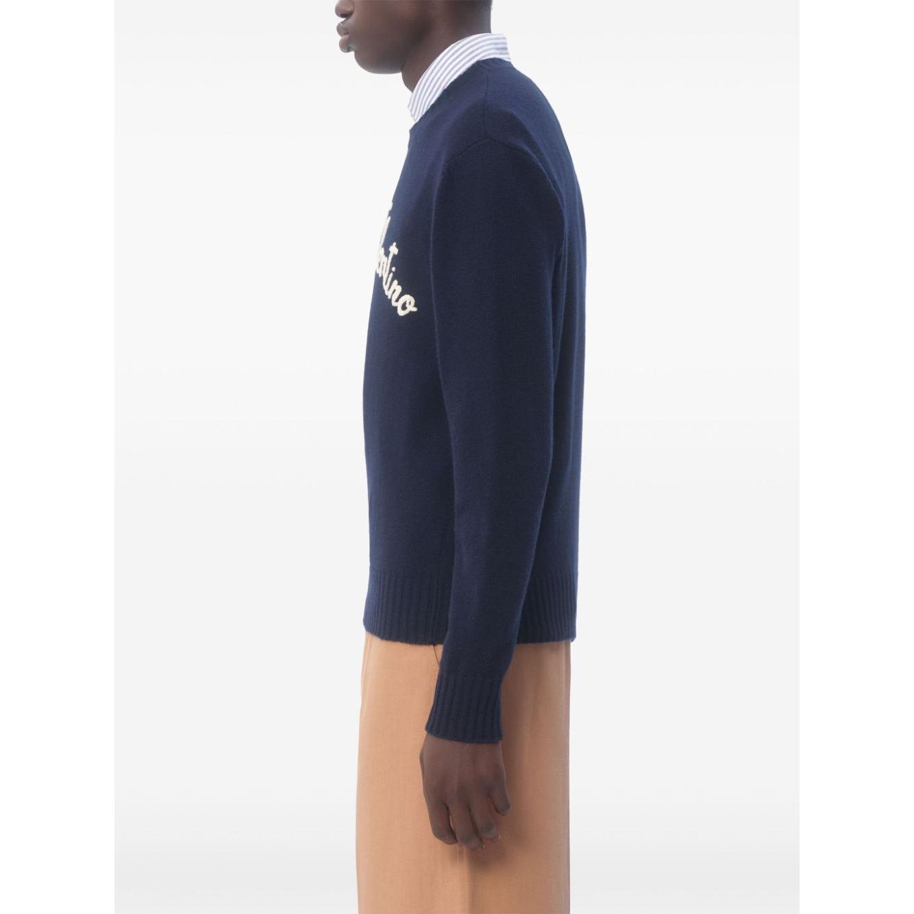 Valentino Sweaters Blue Topwear Valentino Dark Slate Gray