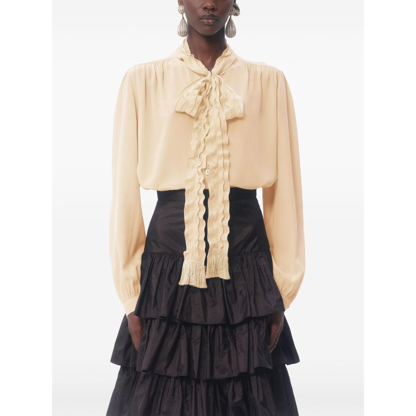 Valentino Shirts Beige Shirts Valentino Dark Slate Gray