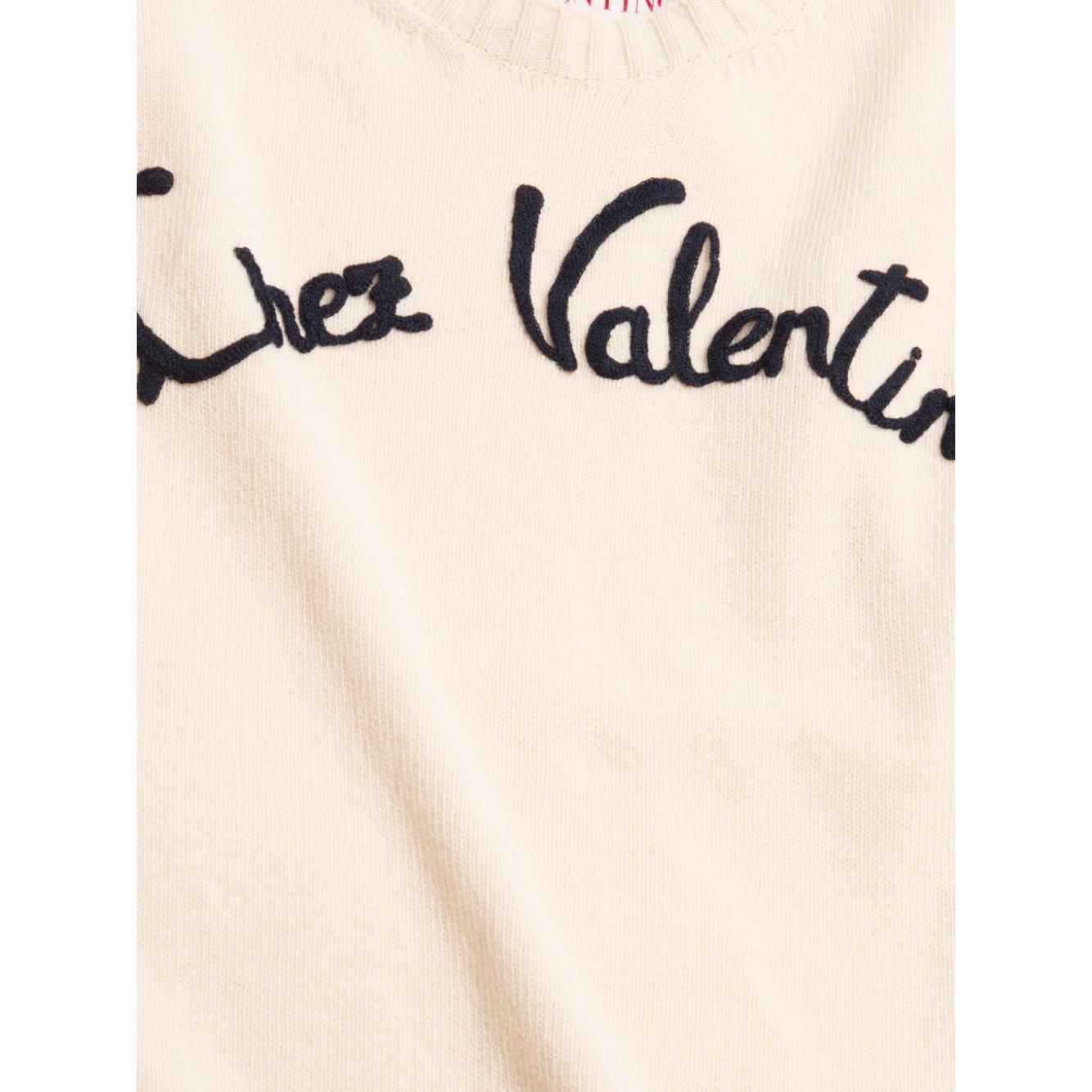 Valentino Sweaters White Topwear Valentino Antique White