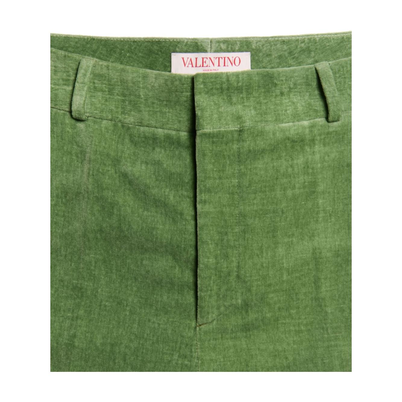 Valentino Trousers Green Trousers Valentino Dark Olive Green