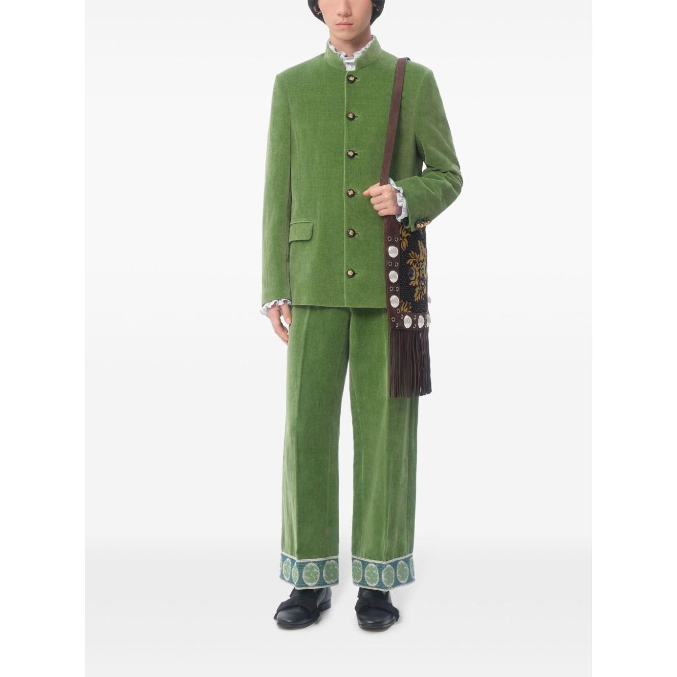 Valentino Trousers Green Trousers Valentino Dark Olive Green