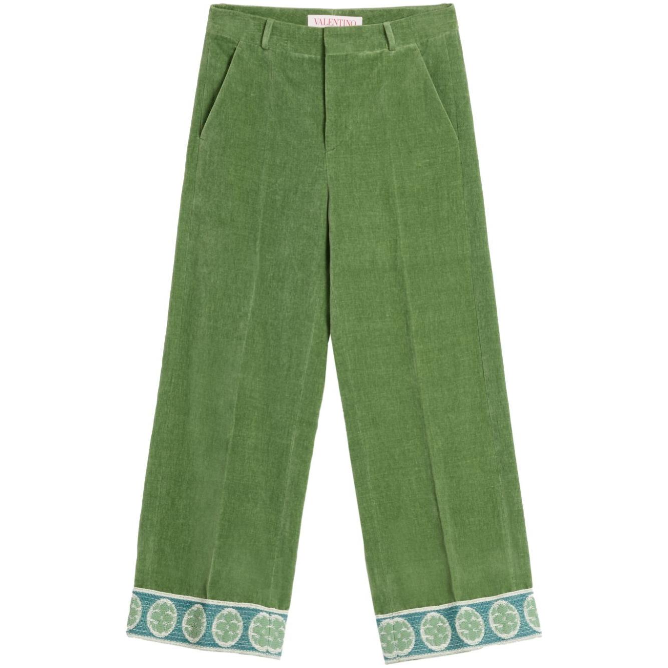 Valentino Trousers Green Trousers Valentino Dim Gray