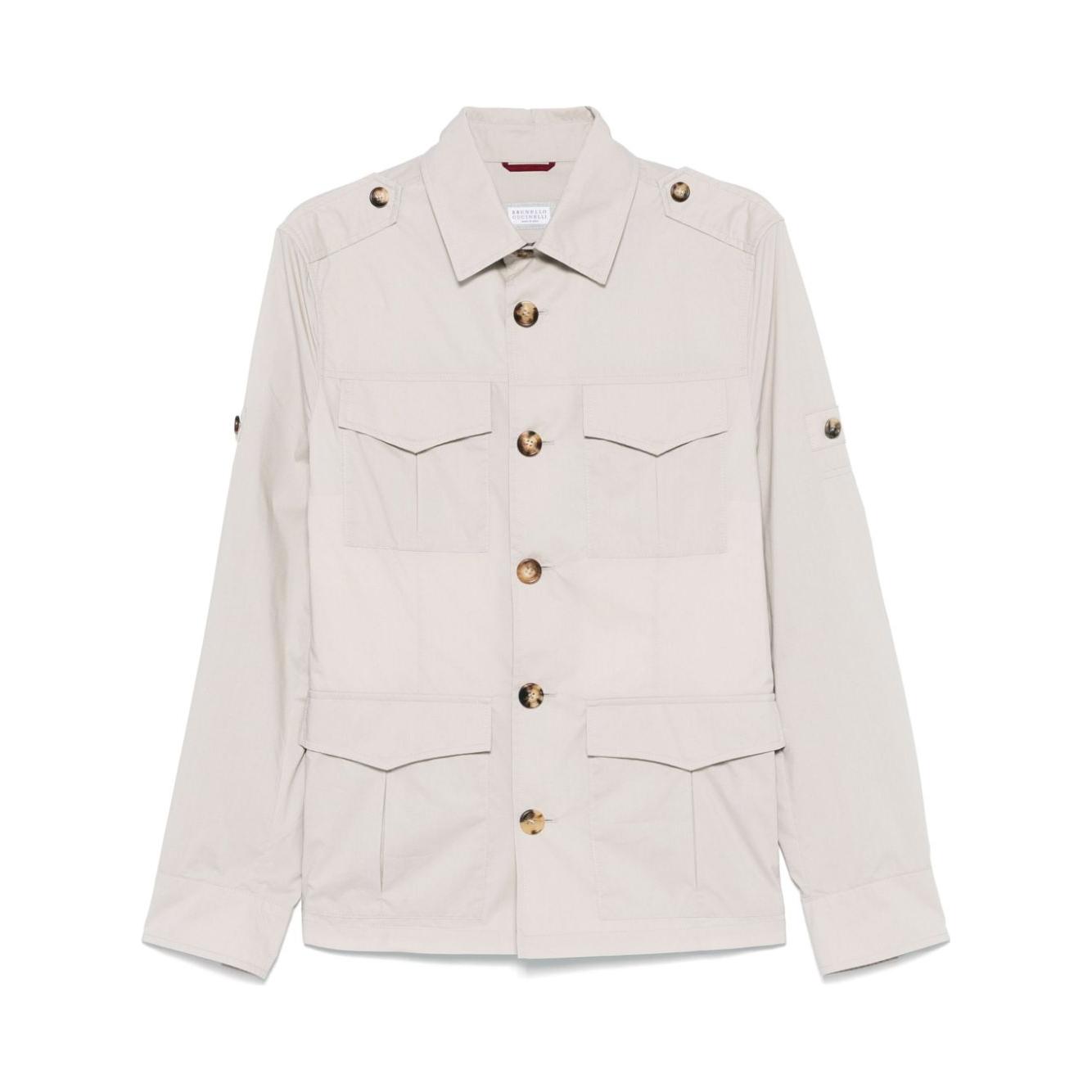 Brunello Cucinelli Jackets Beige Jackets Brunello Cucinelli Light Gray