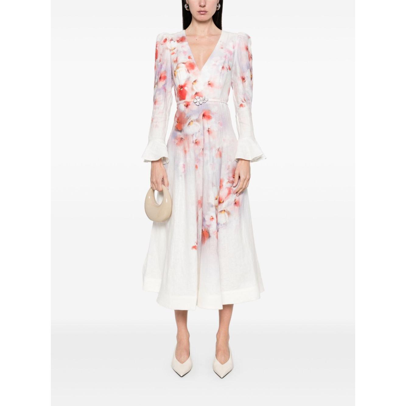 Zimmermann Dresses Red Dresses Zimmermann White Smoke