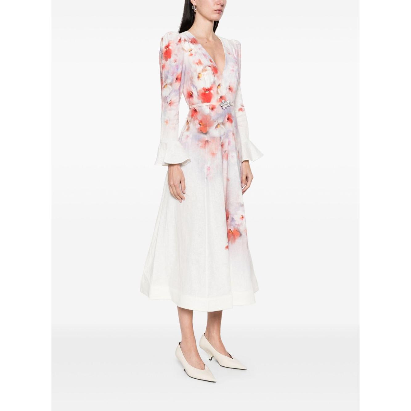 Zimmermann Dresses Red Dresses Zimmermann White Smoke