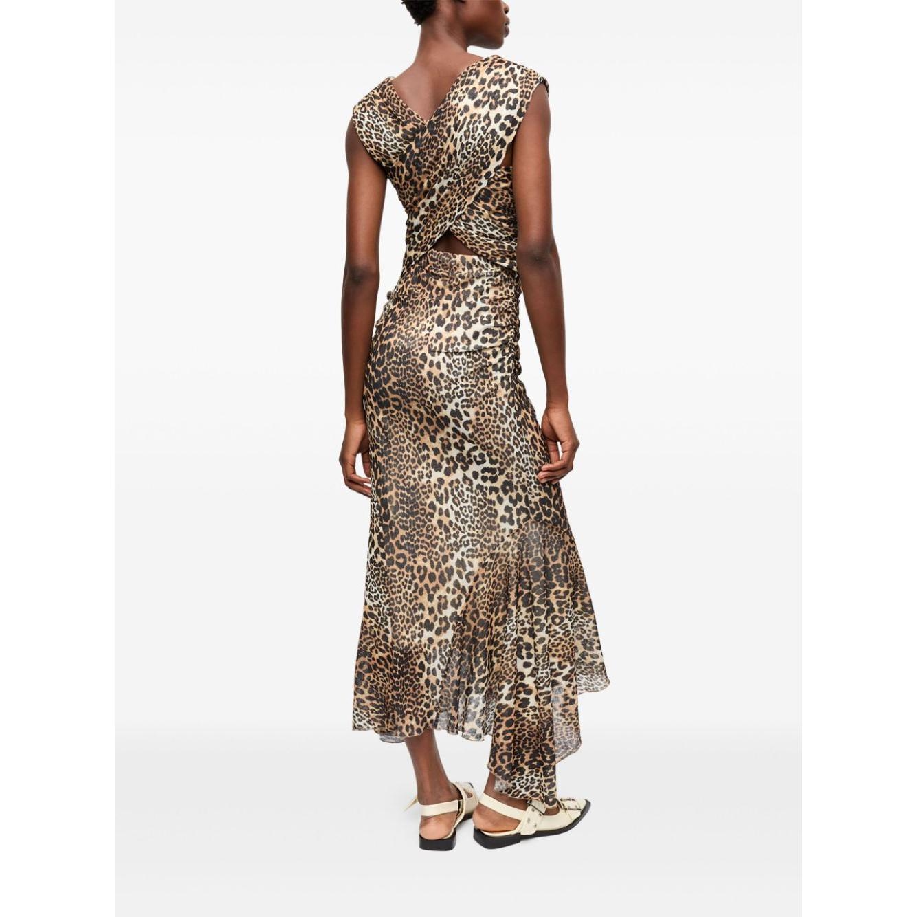 GANNI Dresses Brown Dresses Ganni White Smoke