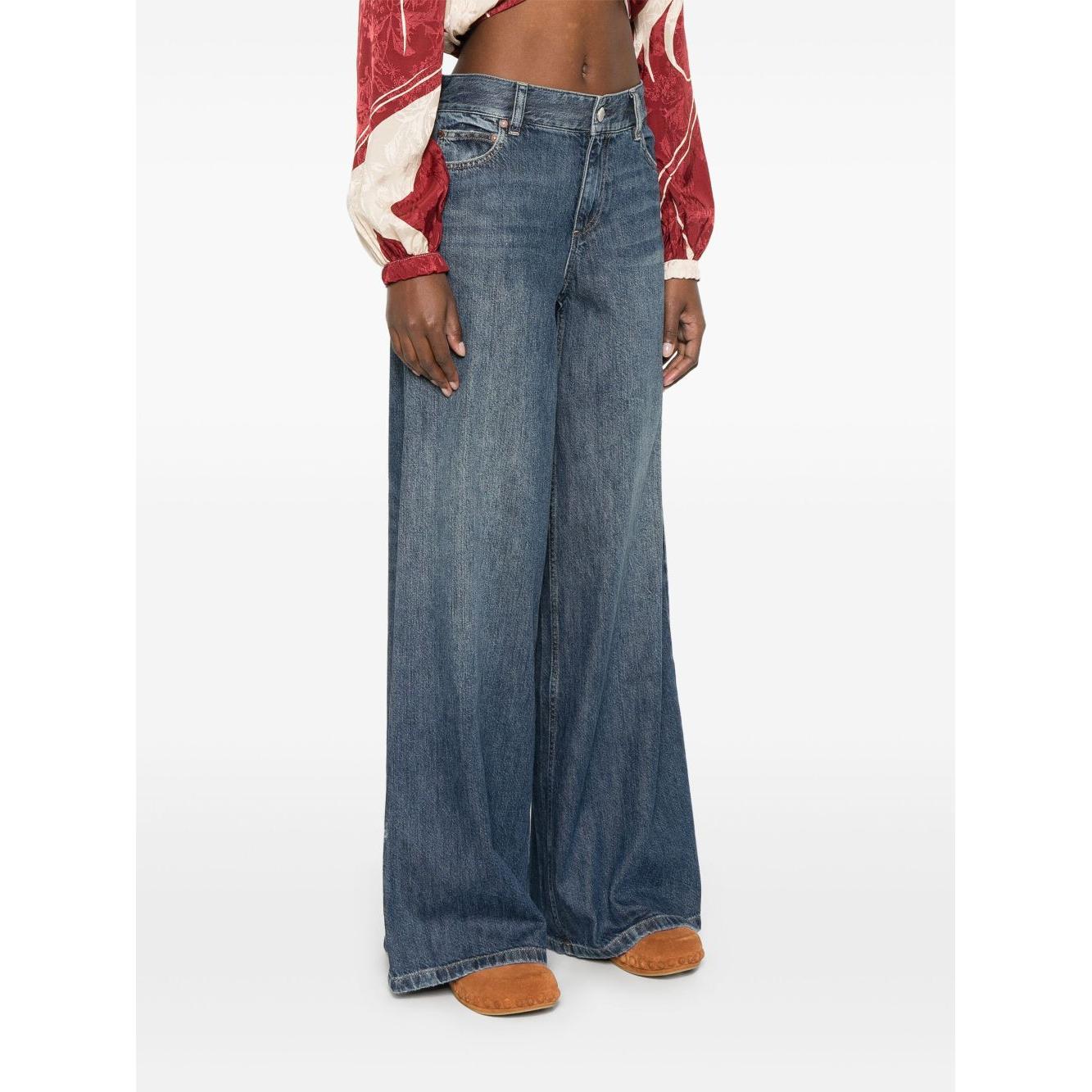 Alice + Olivia Jeans Blue Jeans Alice + Olivia White Smoke
