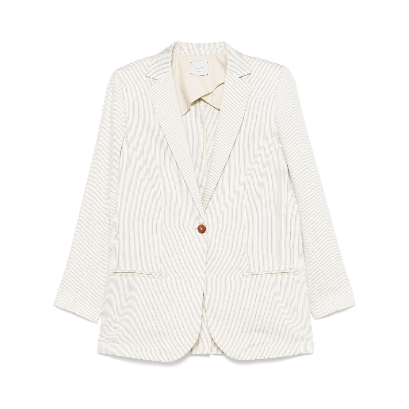 Alysi Jackets White Jackets Alysi Beige