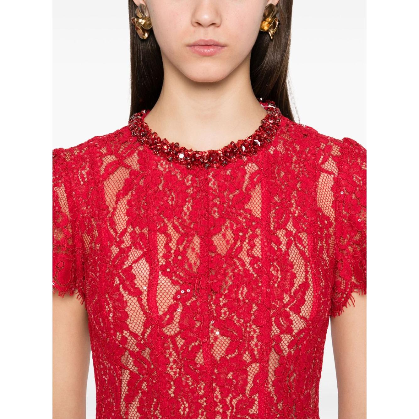 Self-Portrait lace midi dress Dresses Self-Portrait Antique White