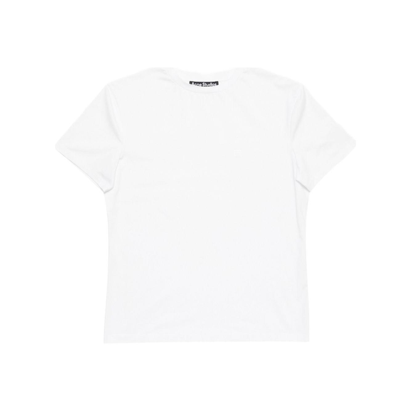Acne T-shirt regular fit Topwear Acne White Smoke