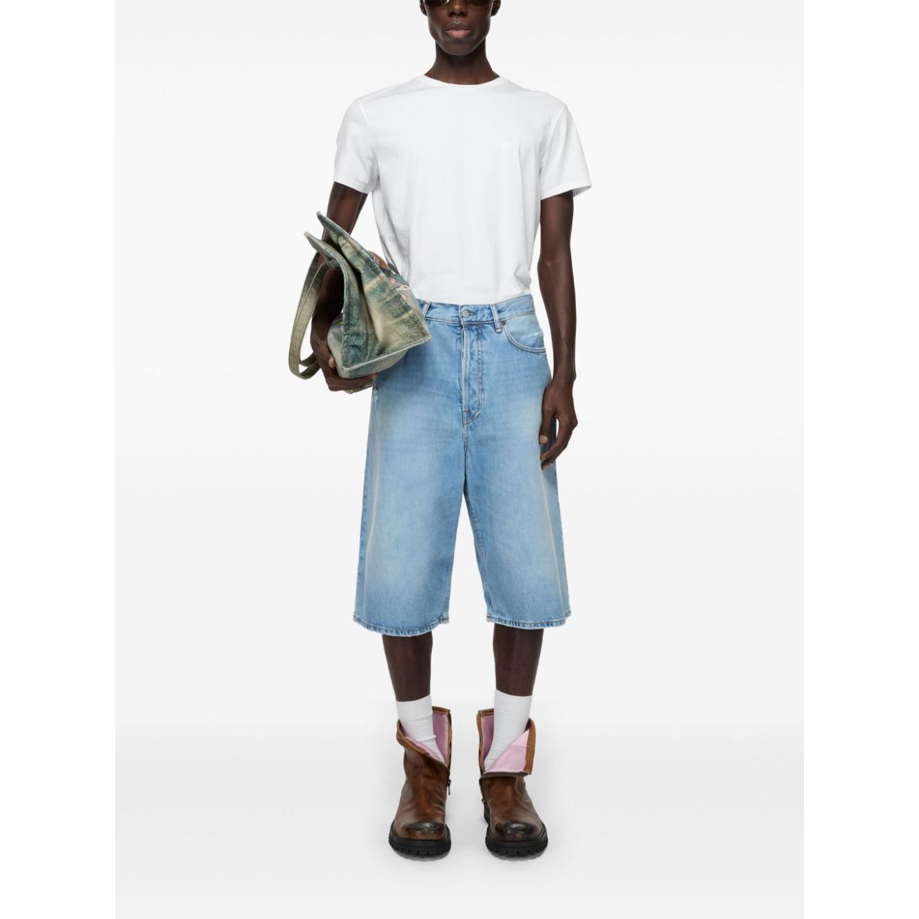 Acne T-shirt regular fit Topwear Acne White Smoke