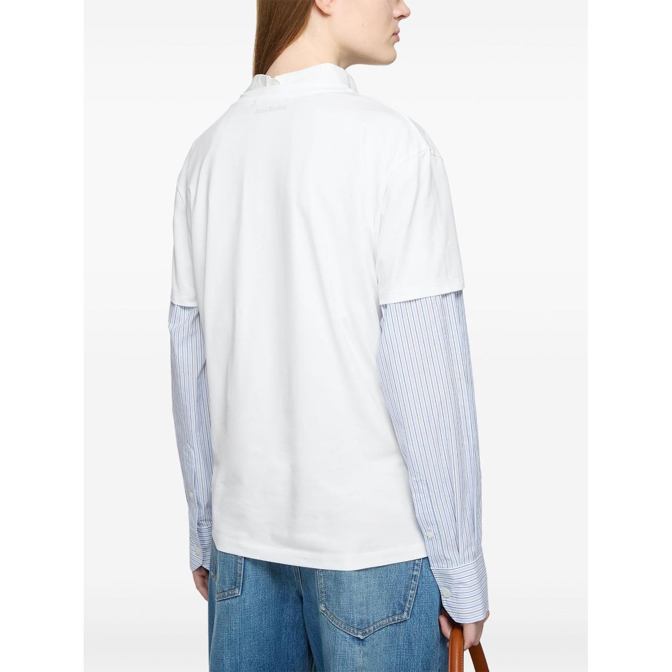 Acne T-shirt regular fit Topwear Acne White Smoke