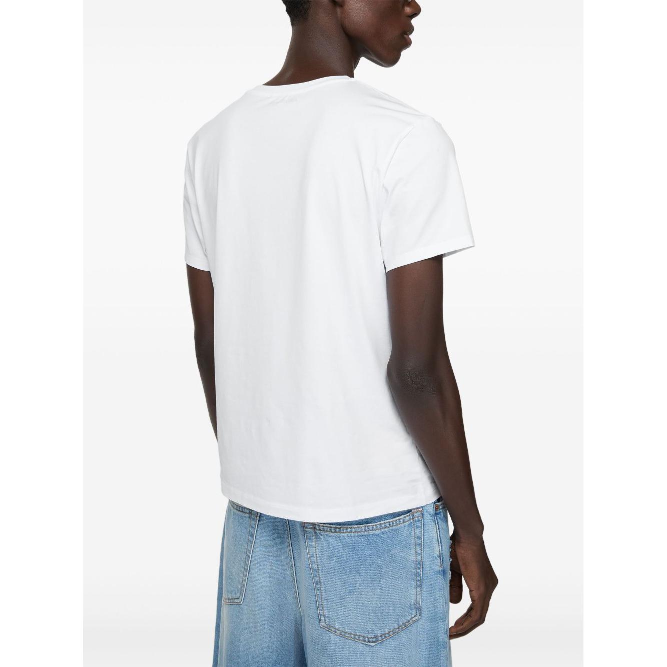 Acne T-shirt regular fit Topwear Acne White Smoke