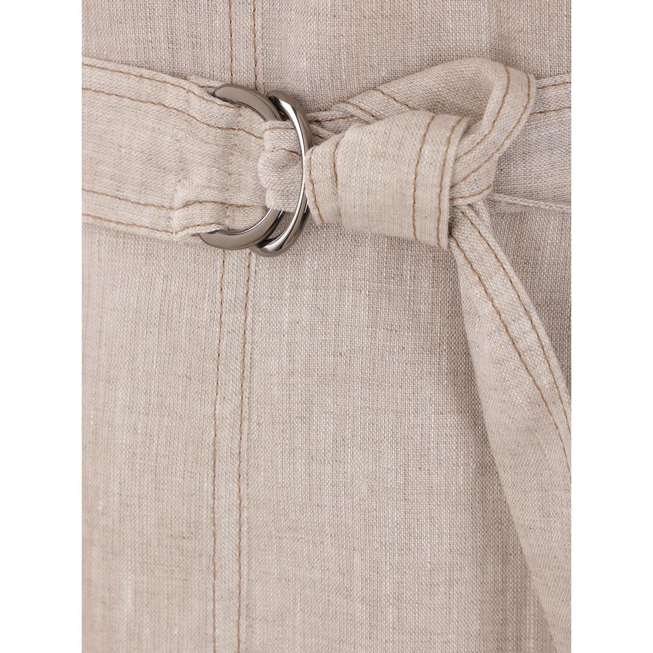Brunello Cucinelli long linen dress Dresses Brunello Cucinelli Gray