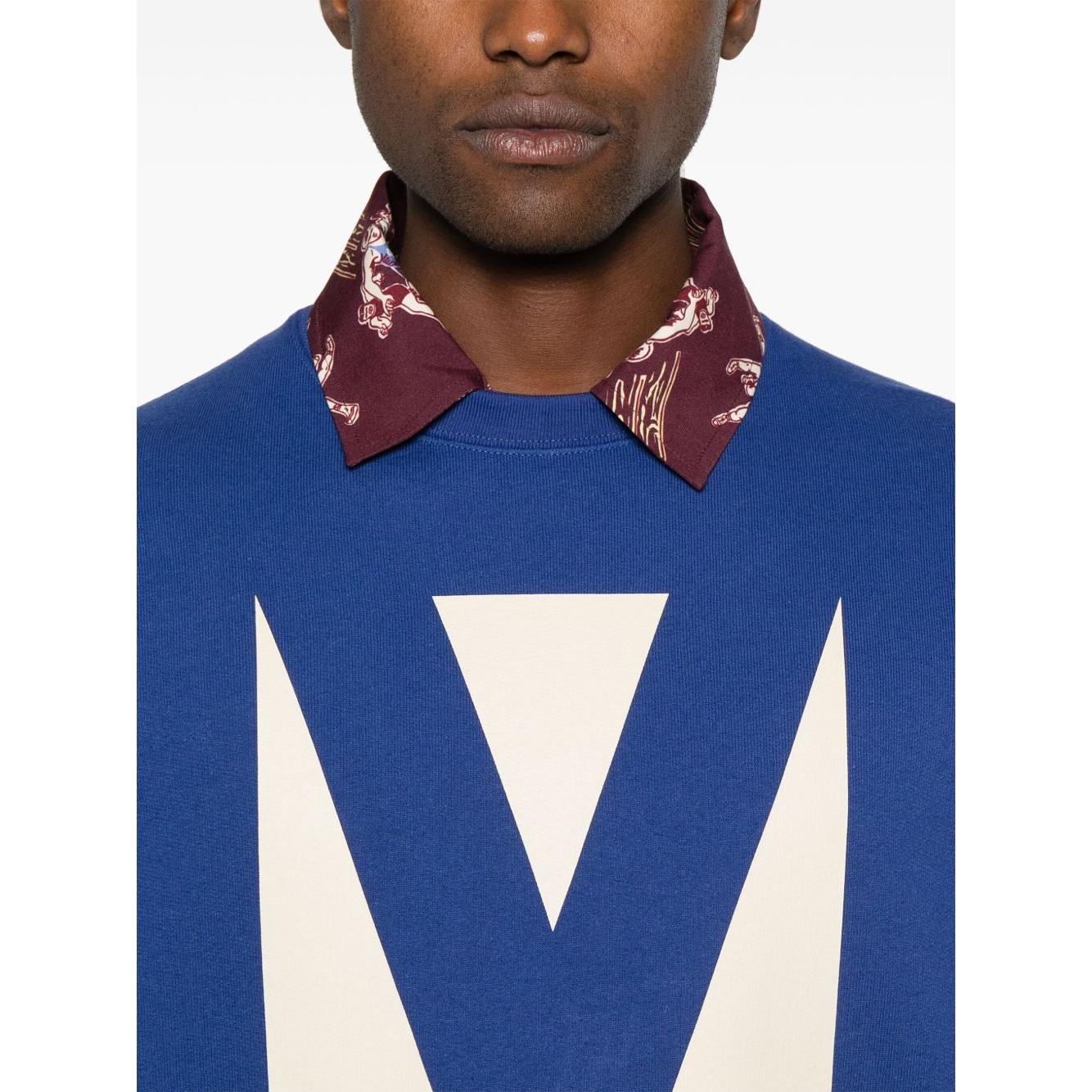 Valentino Chez Valentino Print Sweatshirt Topwear Valentino Beige