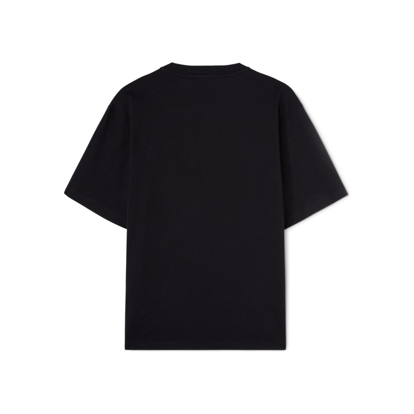 Palm Angels logo print cotton T-shirt Topwear Palm Angels Black