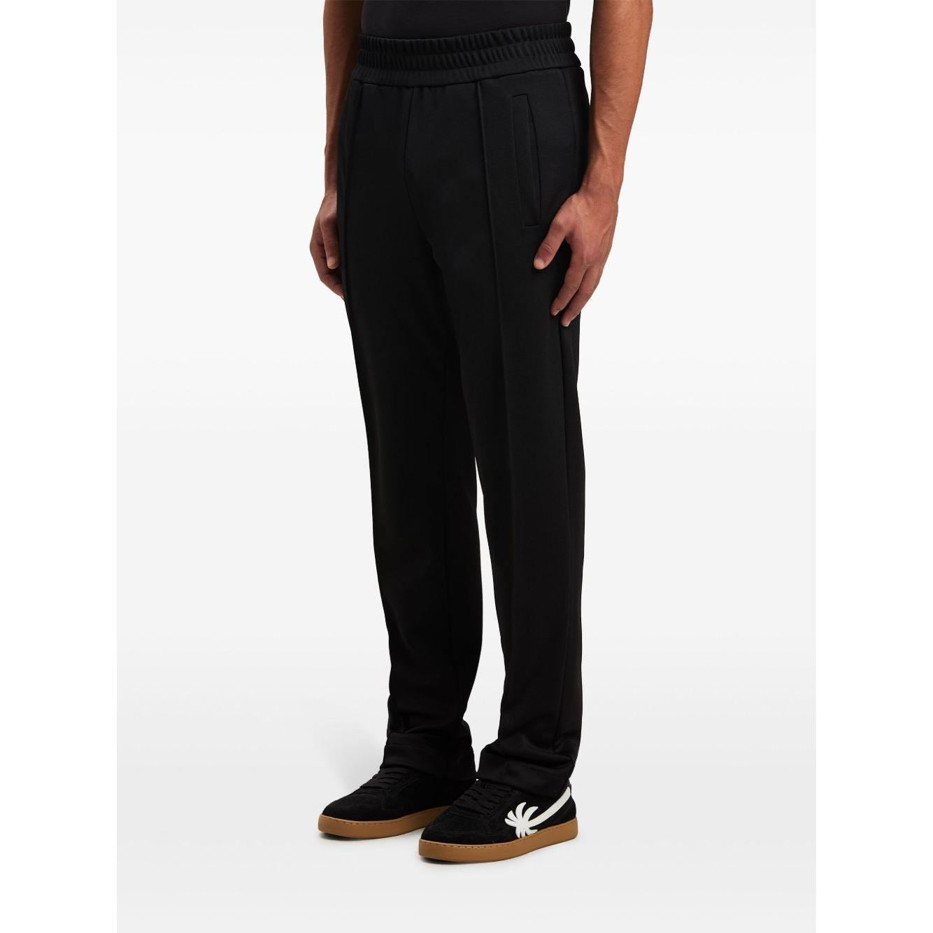 Palm Angels curved logo track pants Trousers Palm Angels White Smoke