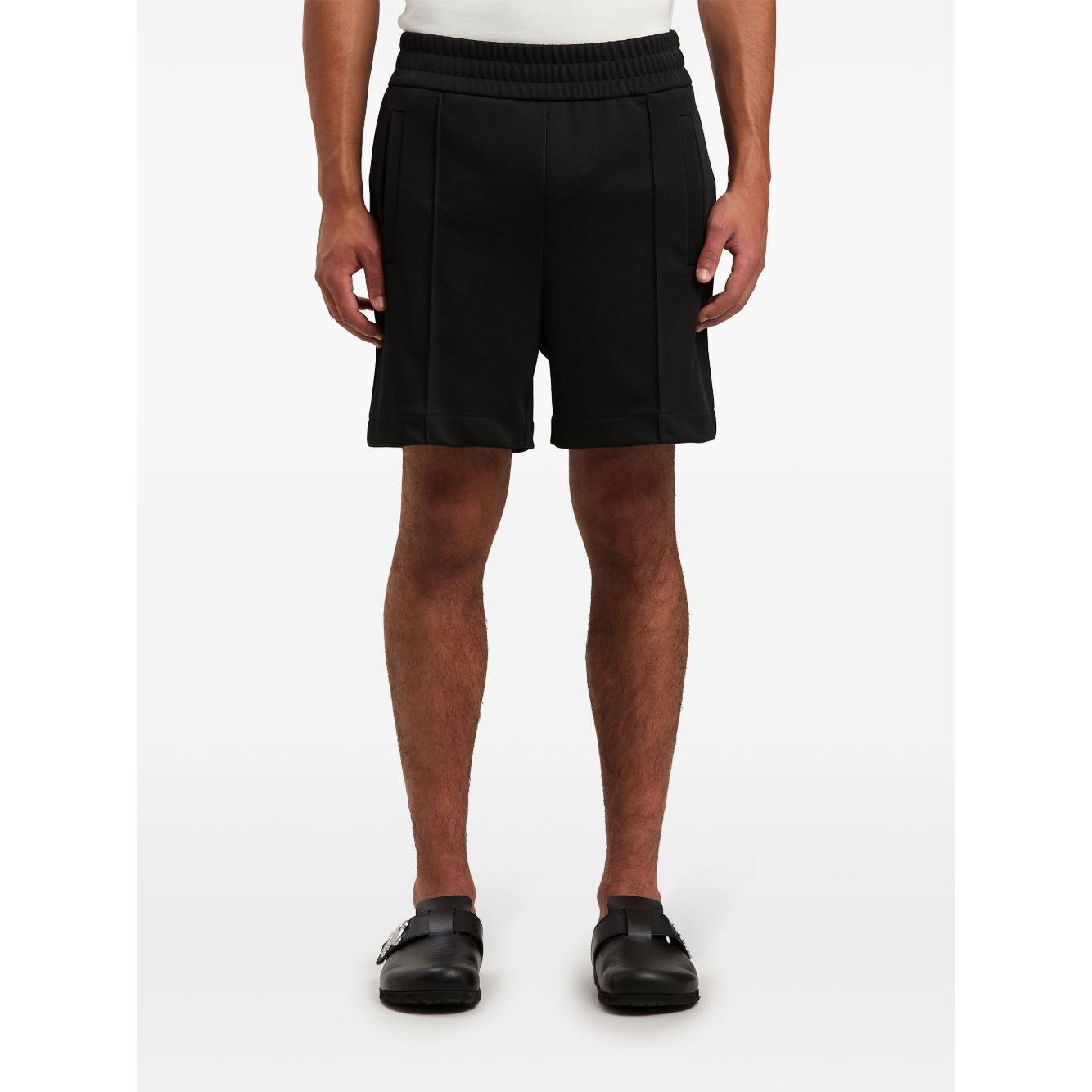 Palm Angels curved logo track shorts Short trousers Palm Angels White Smoke