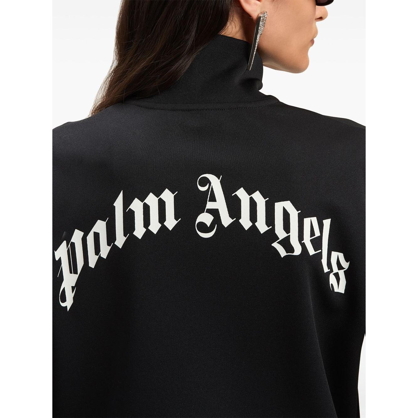 Palm Angels logo print track jacket Topwear Palm Angels Antique White