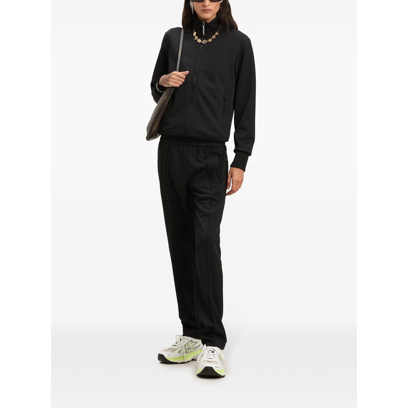 Palm Angels logo print track jacket Topwear Palm Angels Black