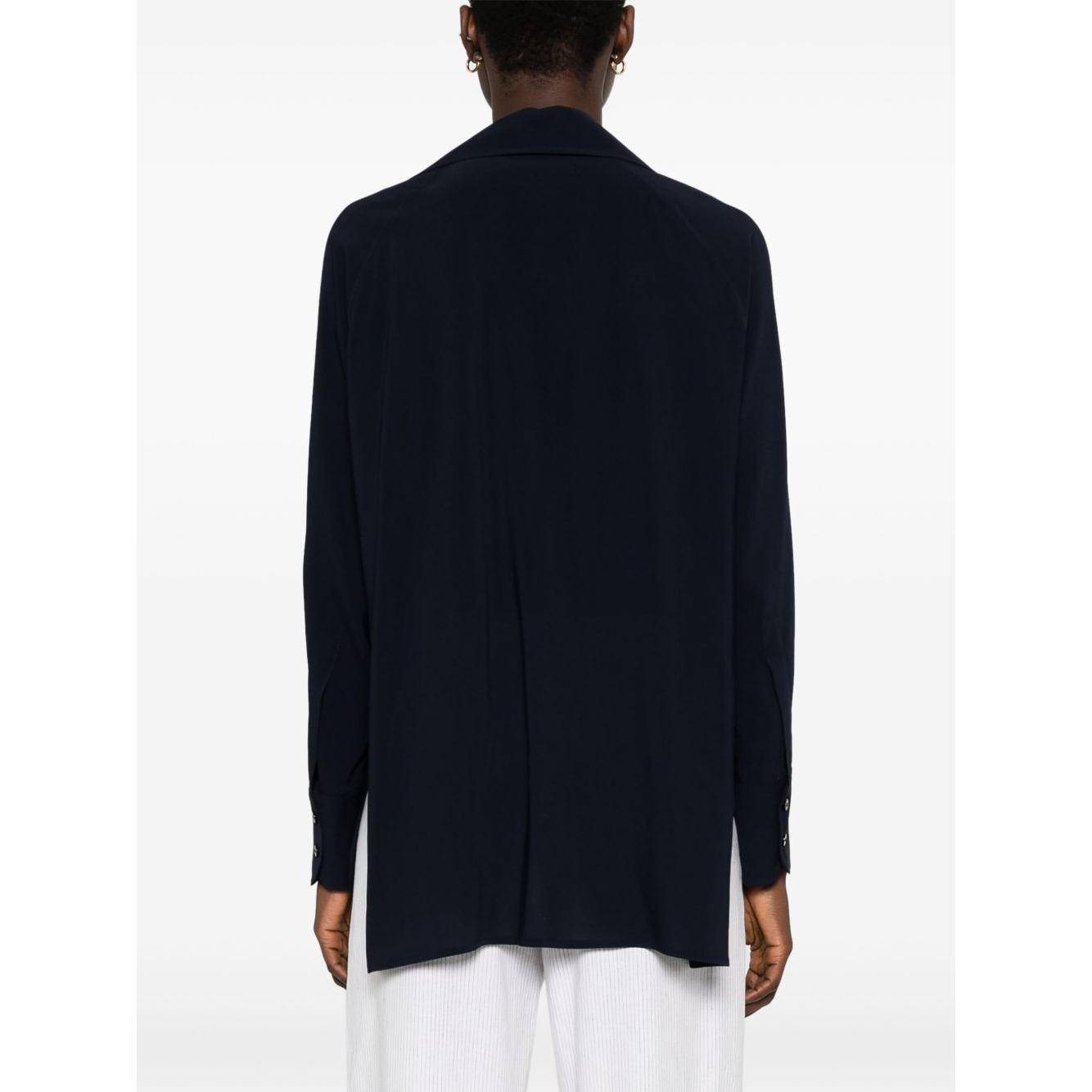Alberto Biani georgette blouse Shirts Alberto Biani White Smoke