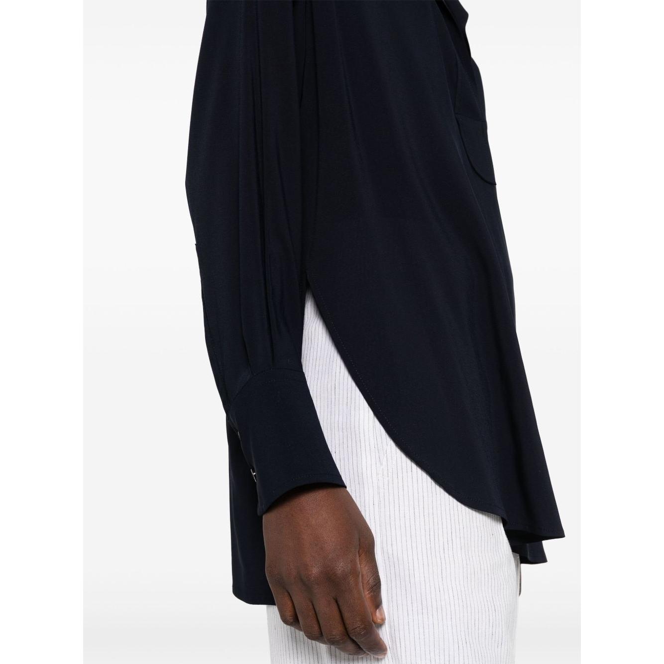 Alberto Biani georgette blouse Shirts Alberto Biani White Smoke
