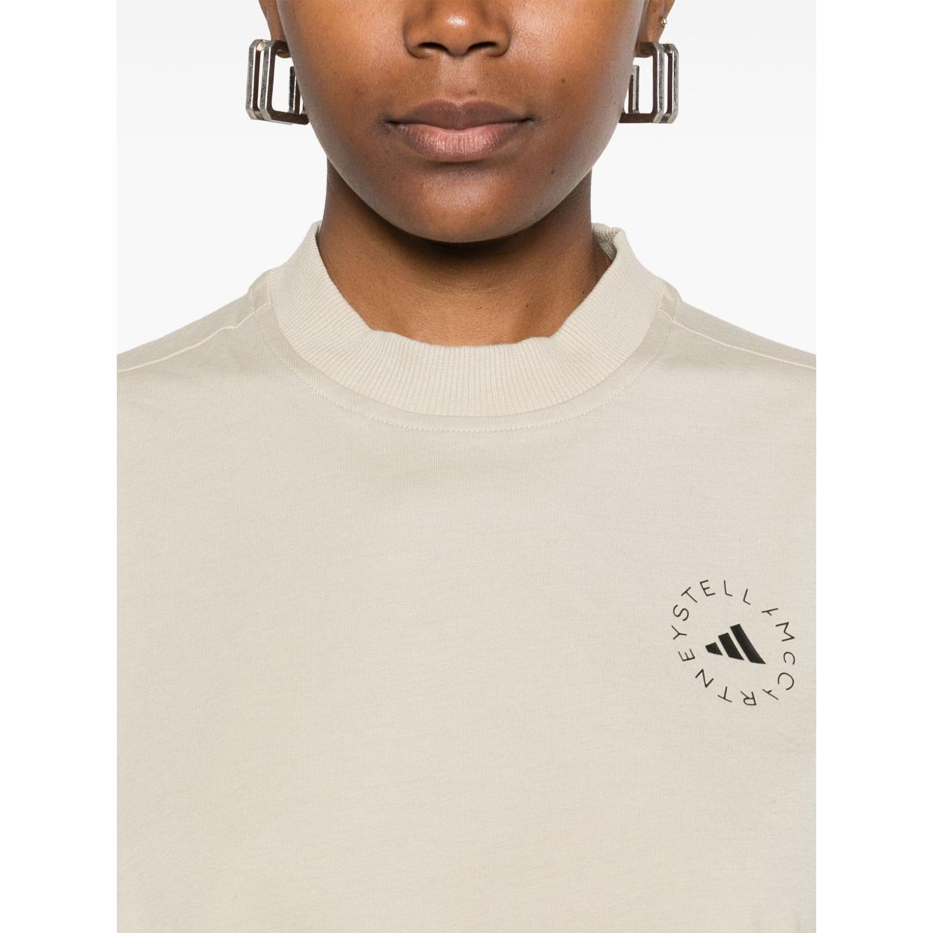 Adidas By Stella McCartney crop T-shirt Topwear Adidas By Stella McCartney Light Gray