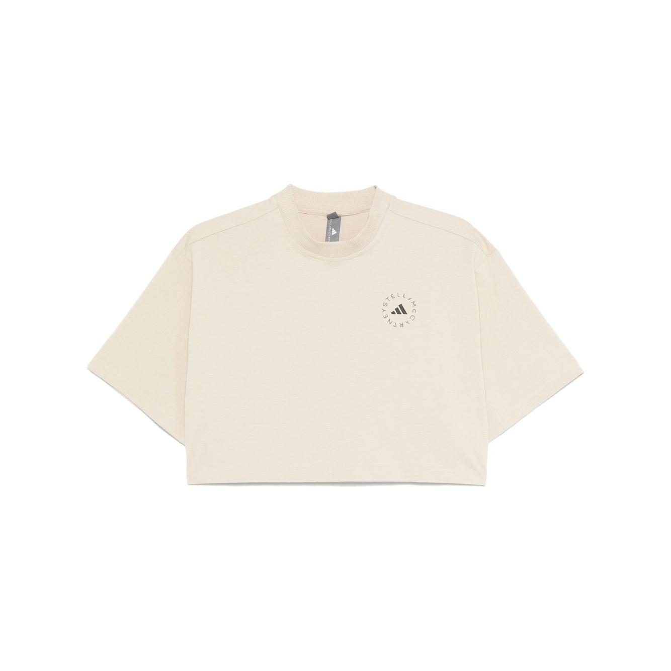 Adidas By Stella McCartney crop T-shirt Topwear Adidas By Stella McCartney Antique White