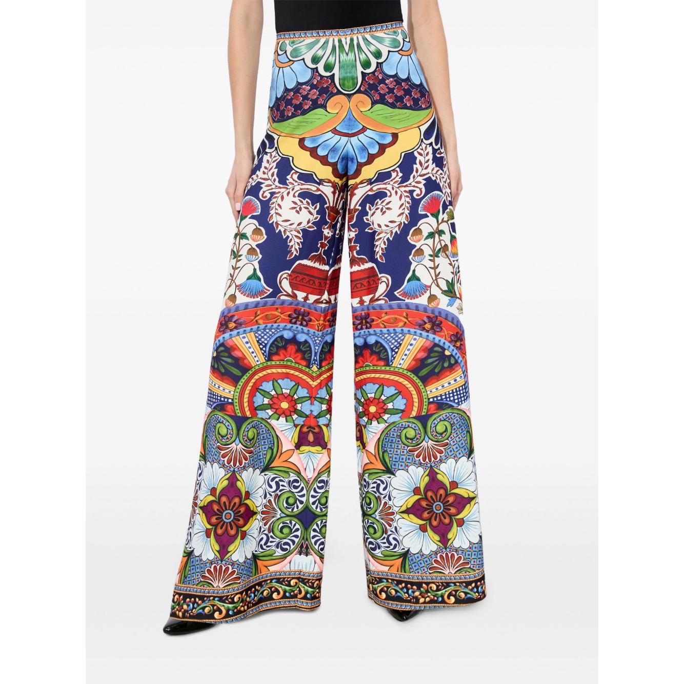 Alice + Olivia printed trousers Trousers Alice + Olivia White Smoke
