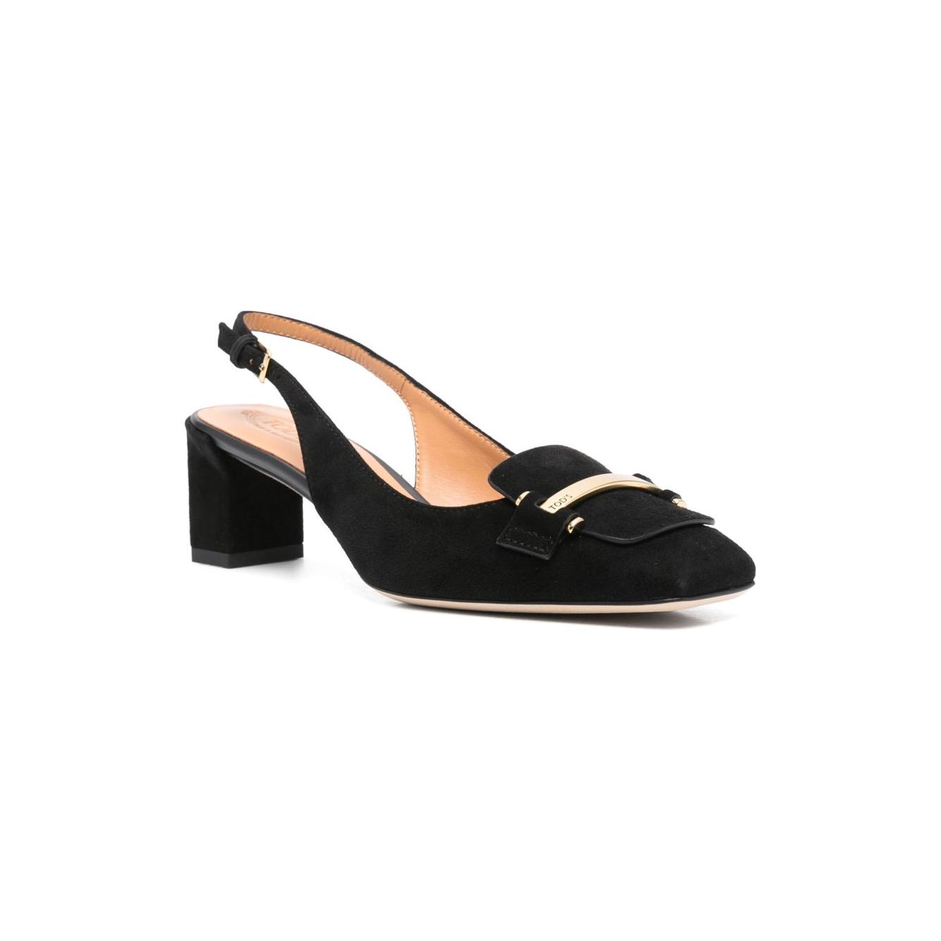 Tod's With Heel Black Medium Heel Tod'S Dark Slate Gray
