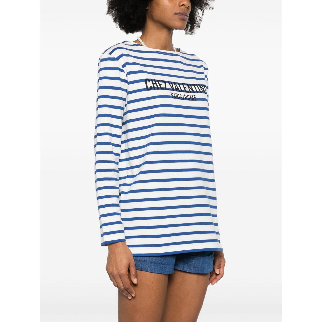 Valentino striped T-shirt Topwear Valentino White Smoke