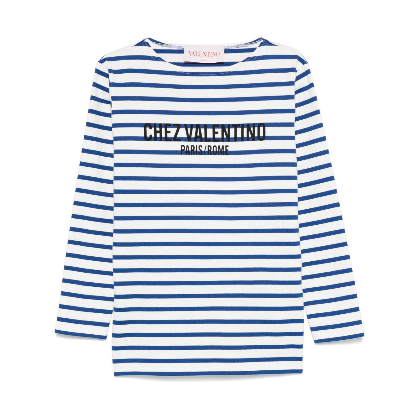 Valentino striped T-shirt Topwear Valentino Lavender