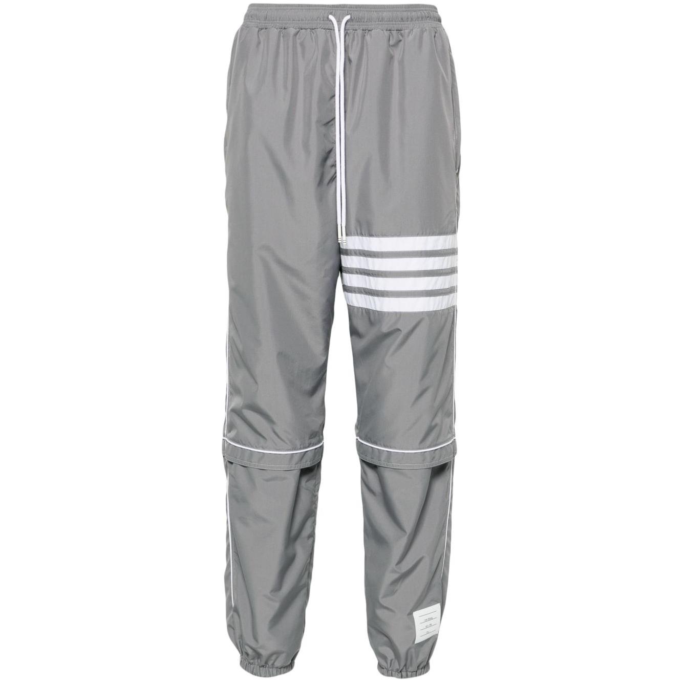 Thom Browne mid-rise ripstop track trousers Trousers Thom Browne Light Slate Gray
